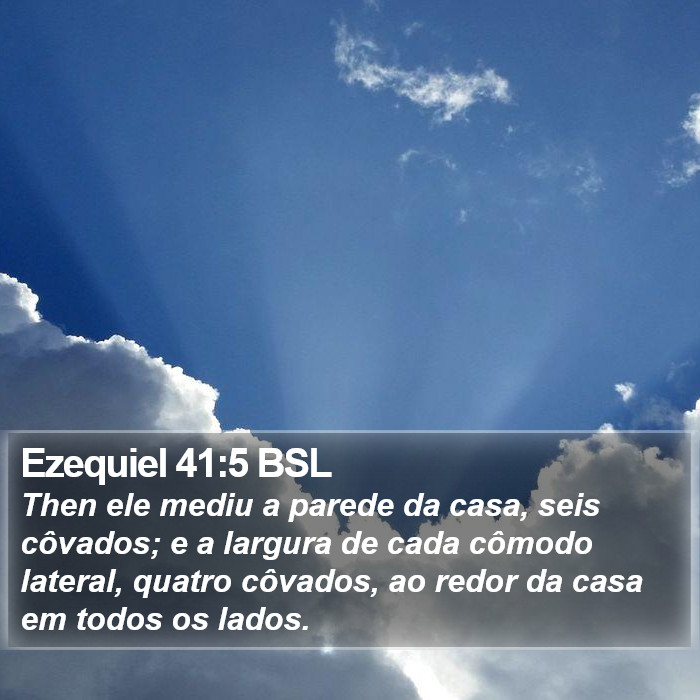 Ezequiel 41:5 BSL Bible Study
