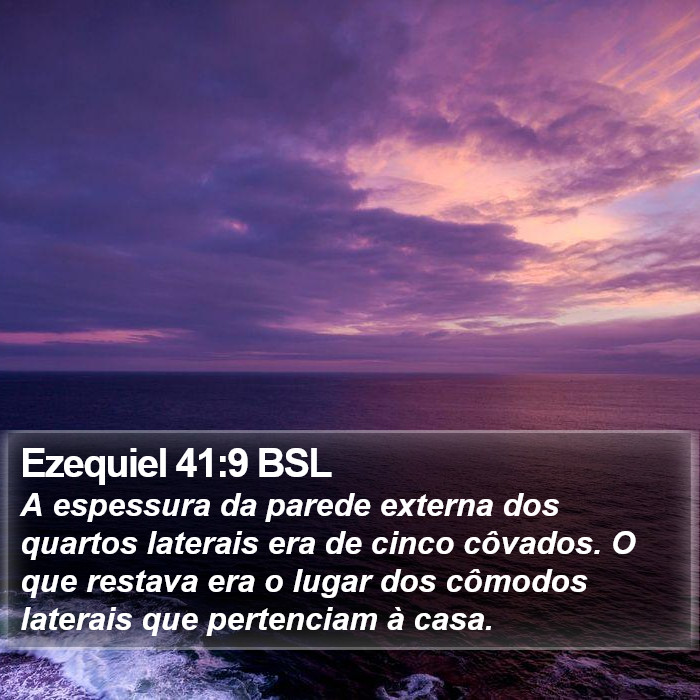 Ezequiel 41:9 BSL Bible Study