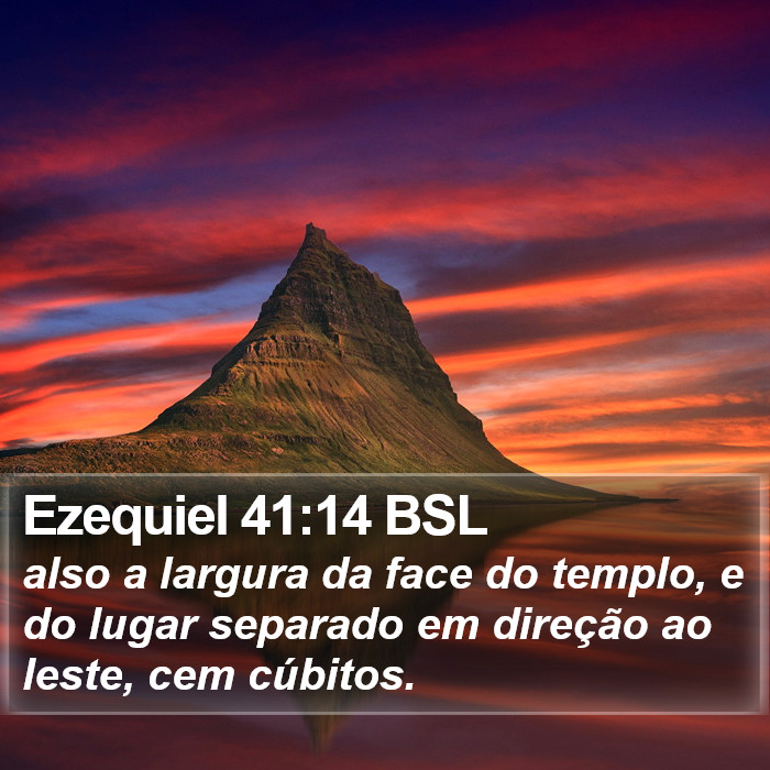 Ezequiel 41:14 BSL Bible Study