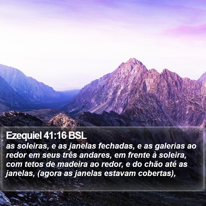 Ezequiel 41:16 BSL Bible Study