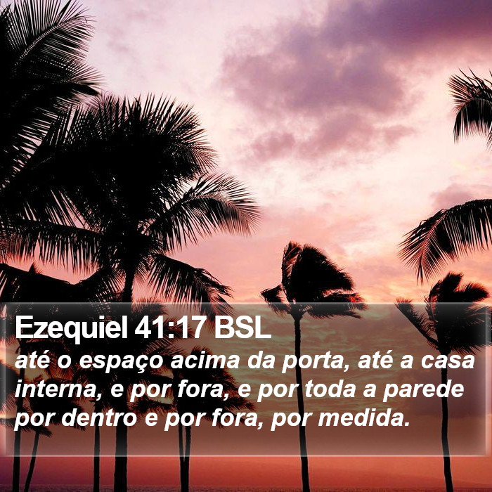 Ezequiel 41:17 BSL Bible Study