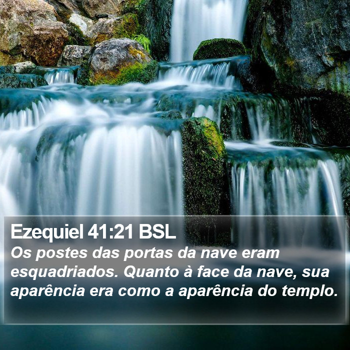 Ezequiel 41:21 BSL Bible Study