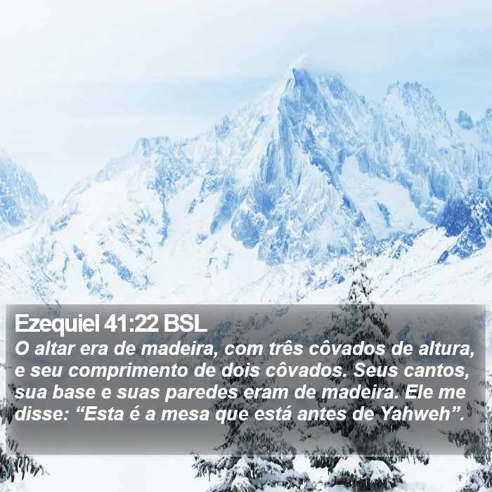 Ezequiel 41:22 BSL Bible Study