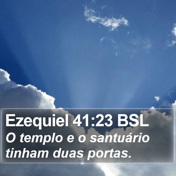 Ezequiel 41:23 BSL Bible Study
