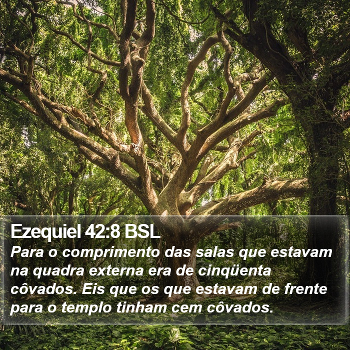 Ezequiel 42:8 BSL Bible Study