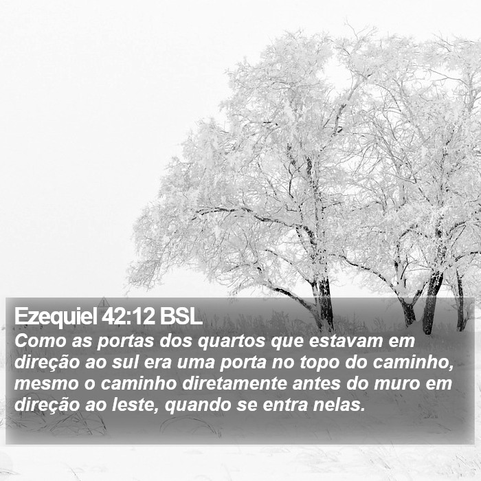 Ezequiel 42:12 BSL Bible Study