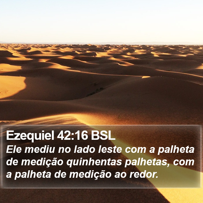 Ezequiel 42:16 BSL Bible Study