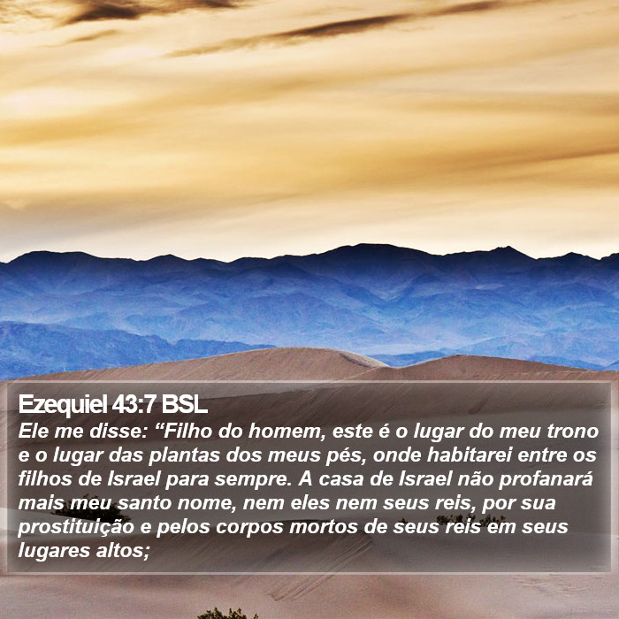 Ezequiel 43:7 BSL Bible Study