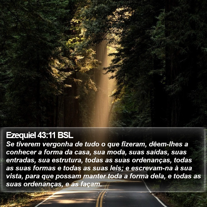 Ezequiel 43:11 BSL Bible Study