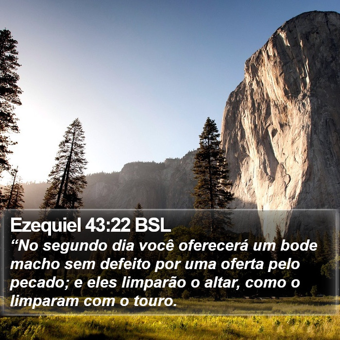 Ezequiel 43:22 BSL Bible Study