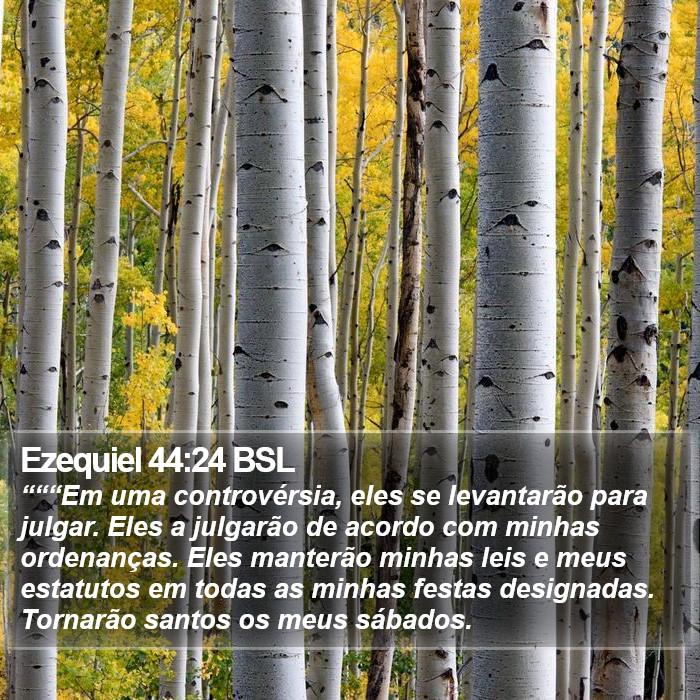 Ezequiel 44:24 BSL Bible Study