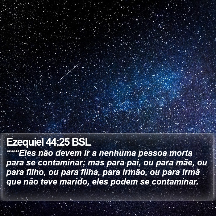 Ezequiel 44:25 BSL Bible Study