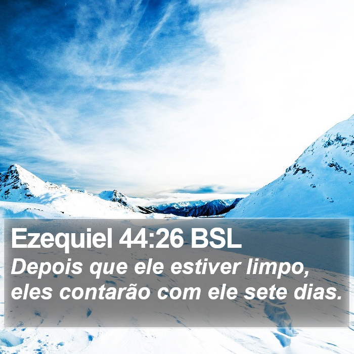 Ezequiel 44:26 BSL Bible Study