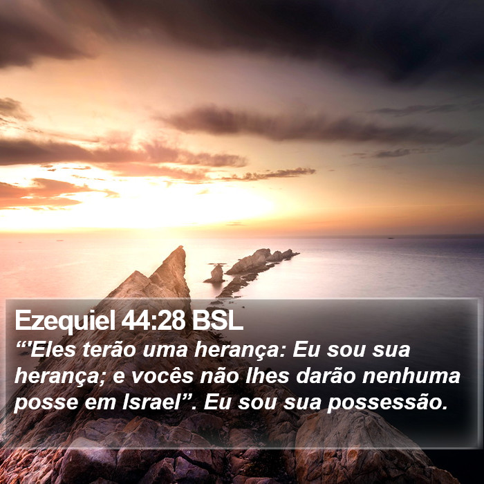 Ezequiel 44:28 BSL Bible Study