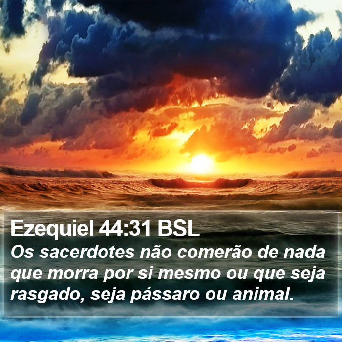 Ezequiel 44:31 BSL Bible Study