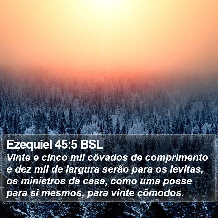 Ezequiel 45:5 BSL Bible Study