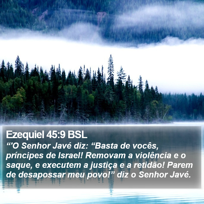 Ezequiel 45:9 BSL Bible Study