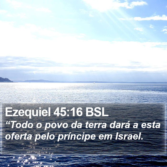 Ezequiel 45:16 BSL Bible Study