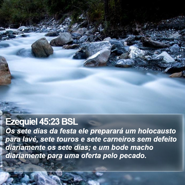 Ezequiel 45:23 BSL Bible Study