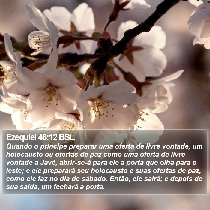 Ezequiel 46:12 BSL Bible Study