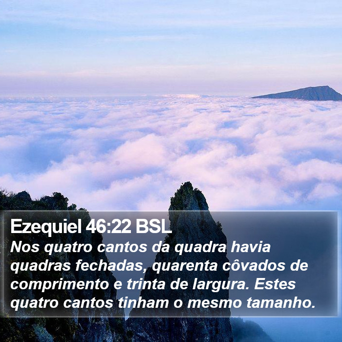 Ezequiel 46:22 BSL Bible Study