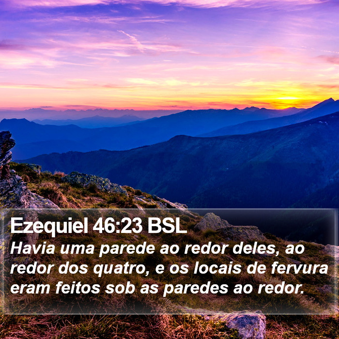 Ezequiel 46:23 BSL Bible Study