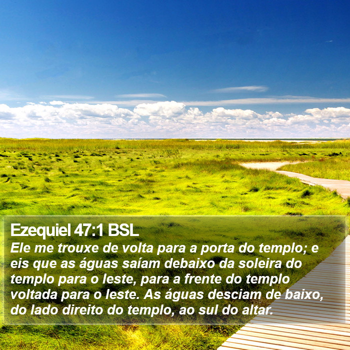 Ezequiel 47:1 BSL Bible Study