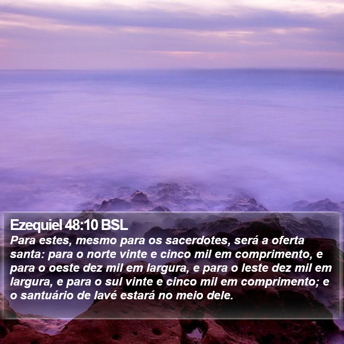 Ezequiel 48:10 BSL Bible Study