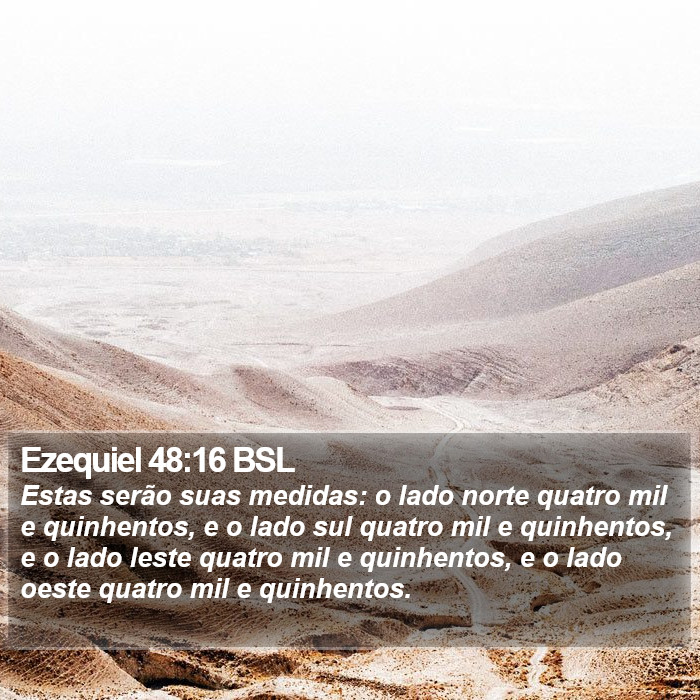 Ezequiel 48:16 BSL Bible Study