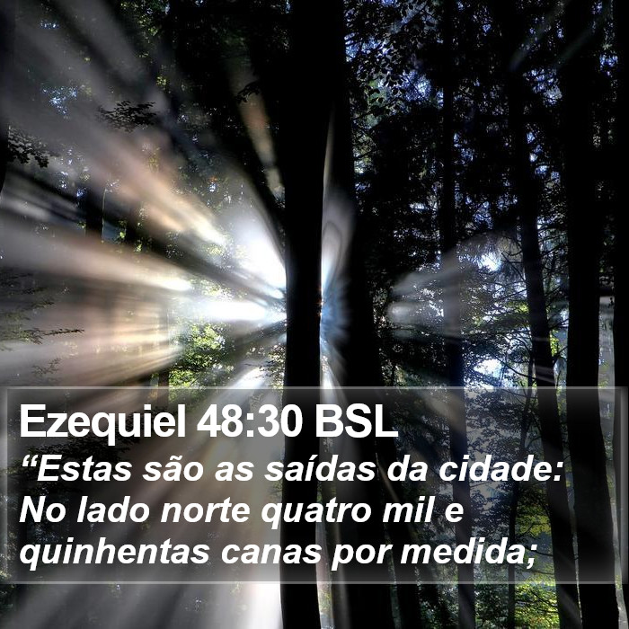 Ezequiel 48:30 BSL Bible Study