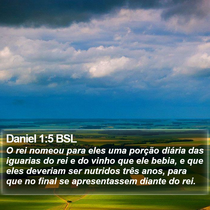 Daniel 1:5 BSL Bible Study