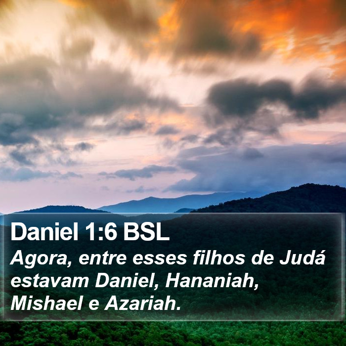 Daniel 1:6 BSL Bible Study