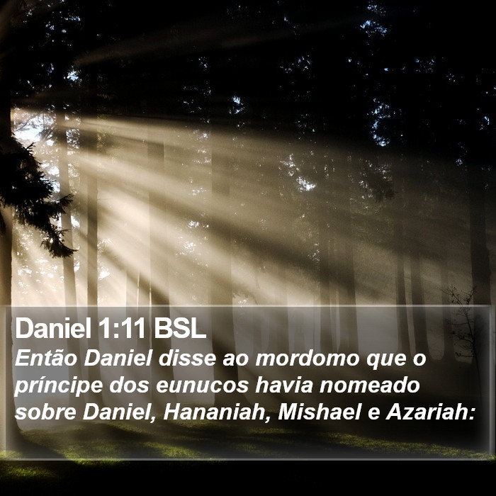 Daniel 1:11 BSL Bible Study