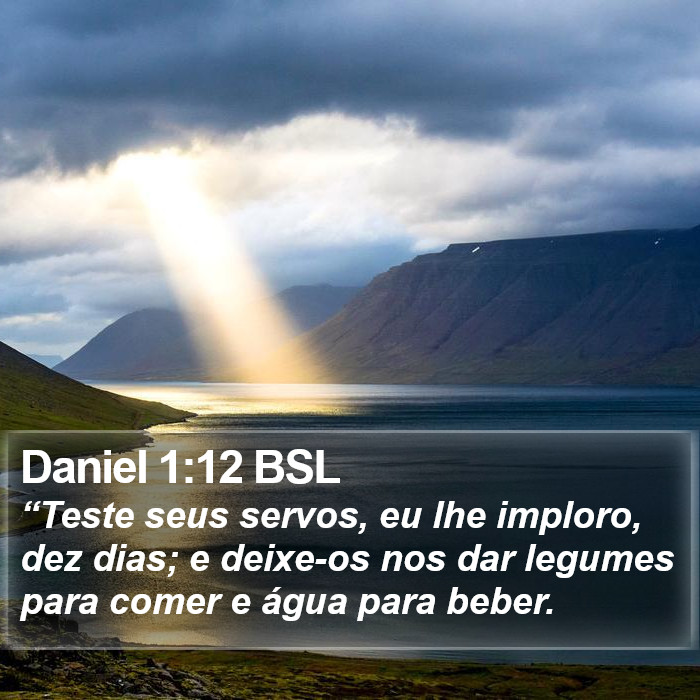 Daniel 1:12 BSL Bible Study