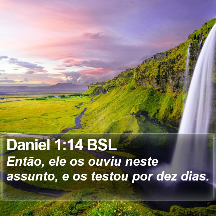 Daniel 1:14 BSL Bible Study