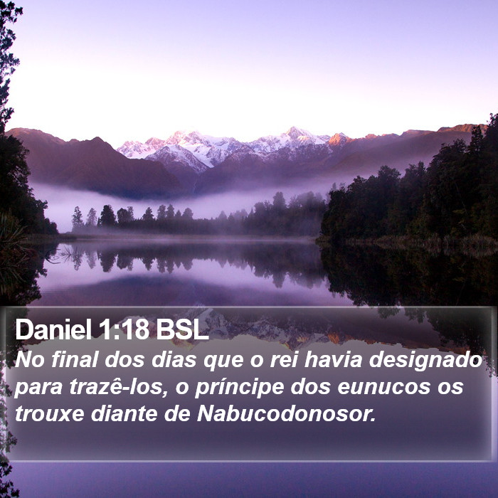 Daniel 1:18 BSL Bible Study