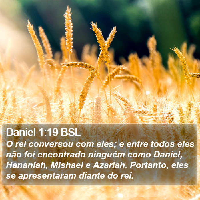 Daniel 1:19 BSL Bible Study