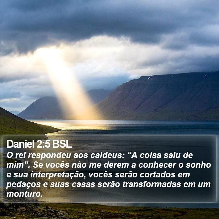 Daniel 2:5 BSL Bible Study