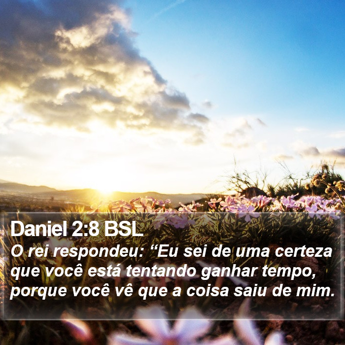 Daniel 2:8 BSL Bible Study