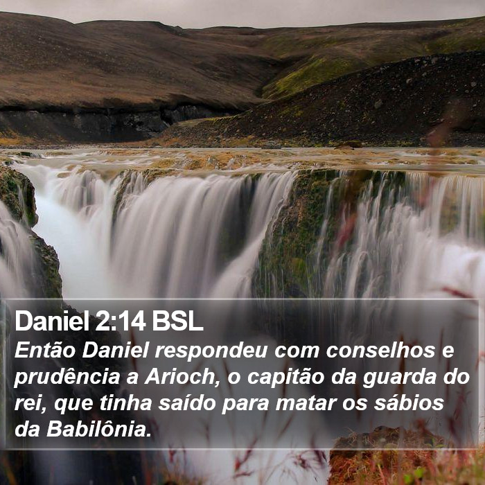 Daniel 2:14 BSL Bible Study