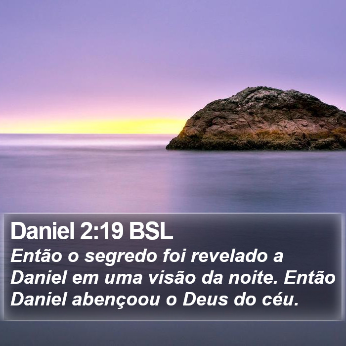 Daniel 2:19 BSL Bible Study