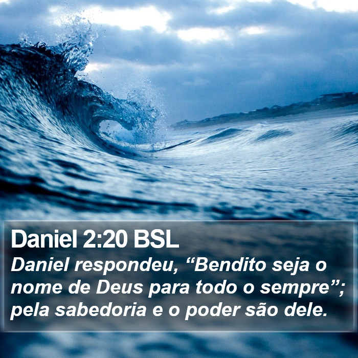 Daniel 2:20 BSL Bible Study