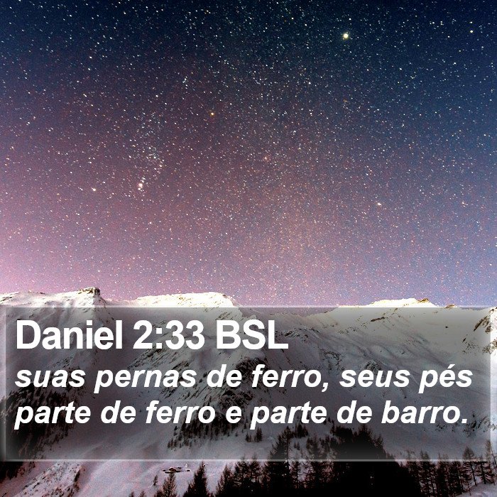 Daniel 2:33 BSL Bible Study