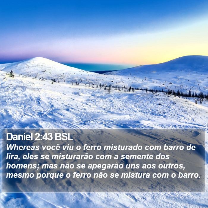 Daniel 2:43 BSL Bible Study