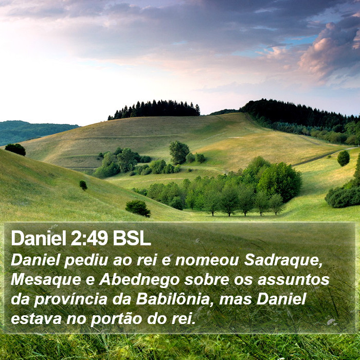 Daniel 2:49 BSL Bible Study