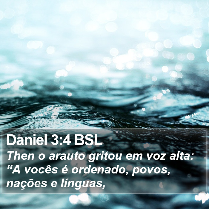 Daniel 3:4 BSL Bible Study