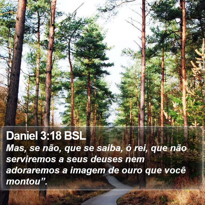 Daniel 3:18 BSL Bible Study