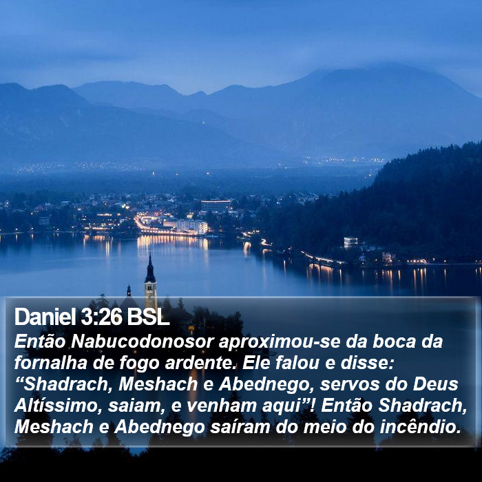 Daniel 3:26 BSL Bible Study