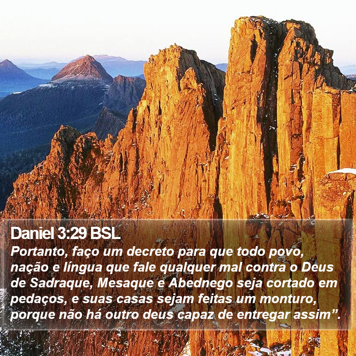 Daniel 3:29 BSL Bible Study