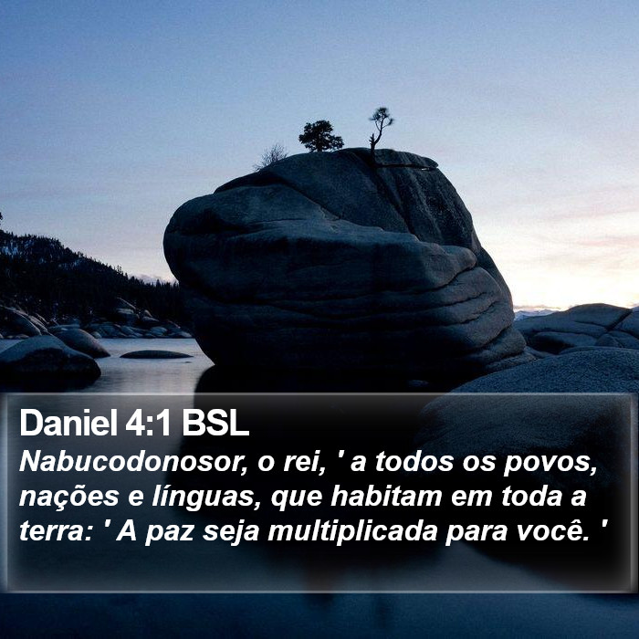 Daniel 4:1 BSL Bible Study